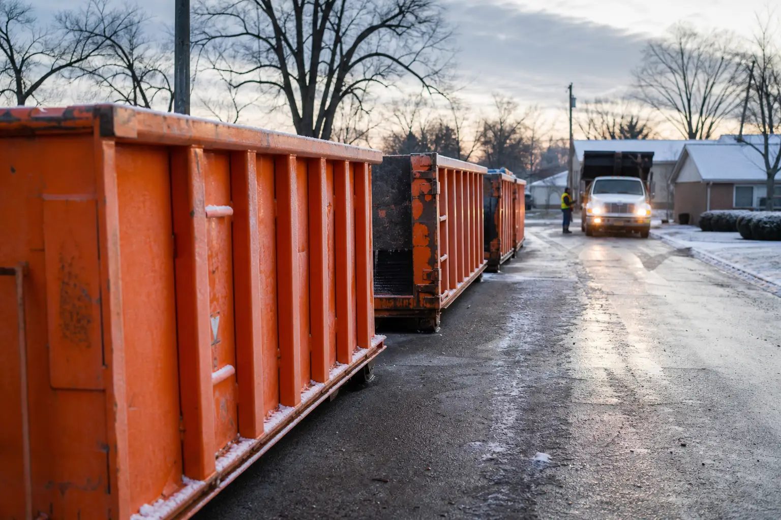 Viggo Dumpster Rental crew and equipment, Boyden, IA